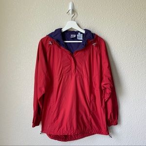 Vintage 90’s Title nine Red Windbreaker Pullover